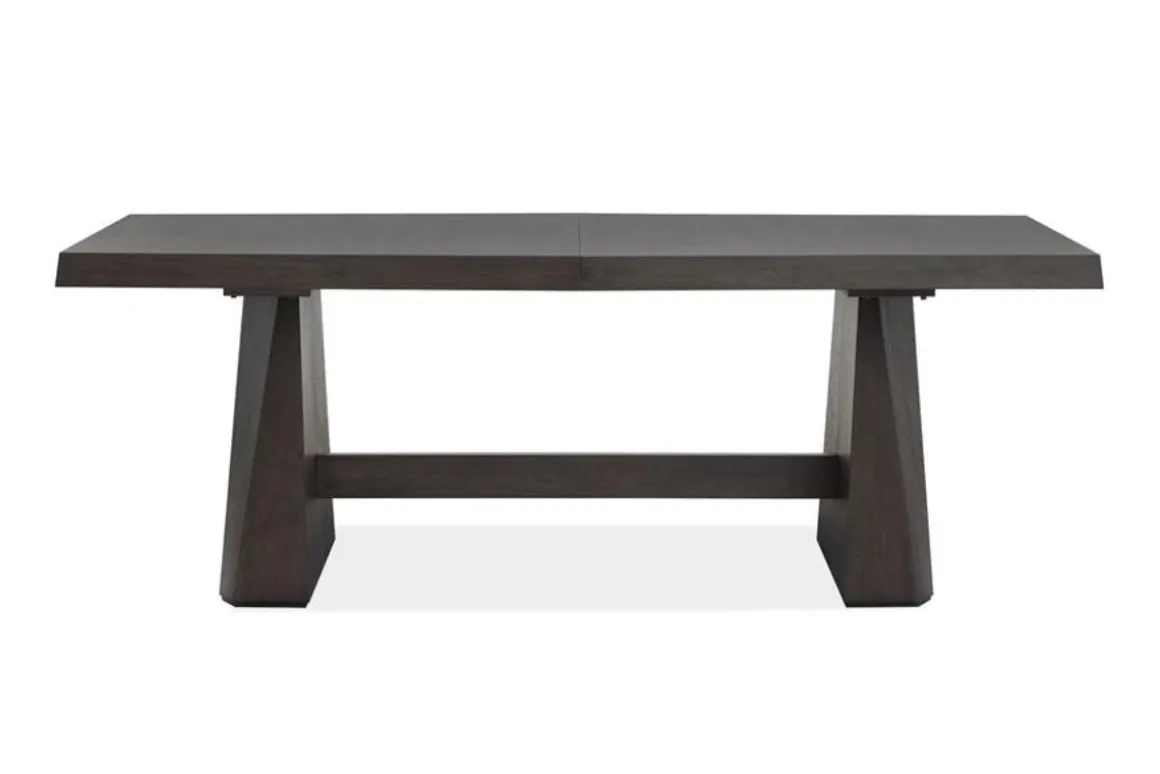 Shelby Dining Table & 4 Wood Back Chairs In Coffee Bean