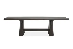 Shelby Dining Table & 4 Wood Back Chairs In Coffee Bean