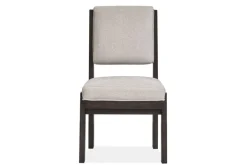 Shelby Trestle Dining Table & 6 Wood Back Chairs In Coffee Bean