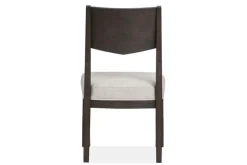 Shelby Trestle Dining Table & 6 Wood Back Chairs In Coffee Bean