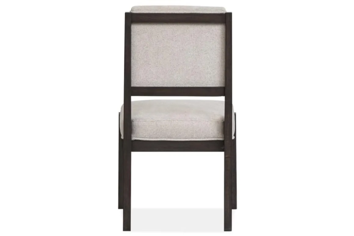 Shelby Trestle Dining Table, 4 Wood Back Chairs & 2 Upholstered Chairs In Coffee Bean