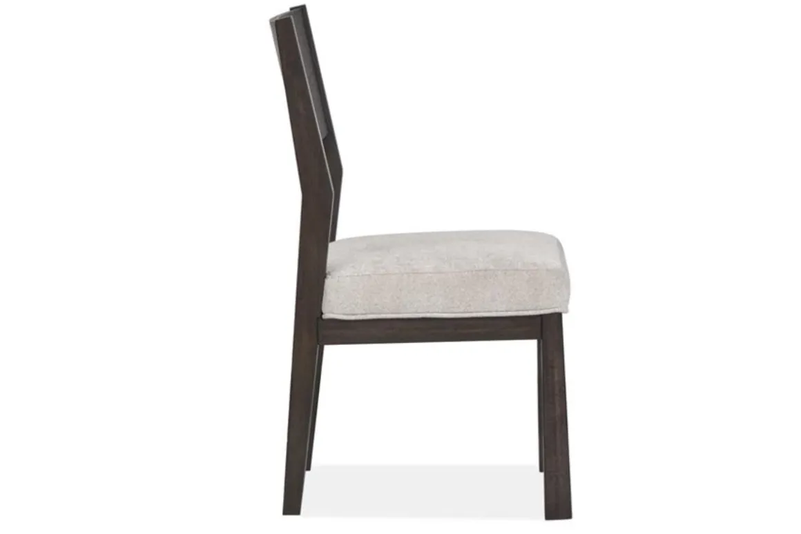 Shelby Trestle Dining Table, 4 Wood Back Chairs & 2 Upholstered Chairs In Coffee Bean