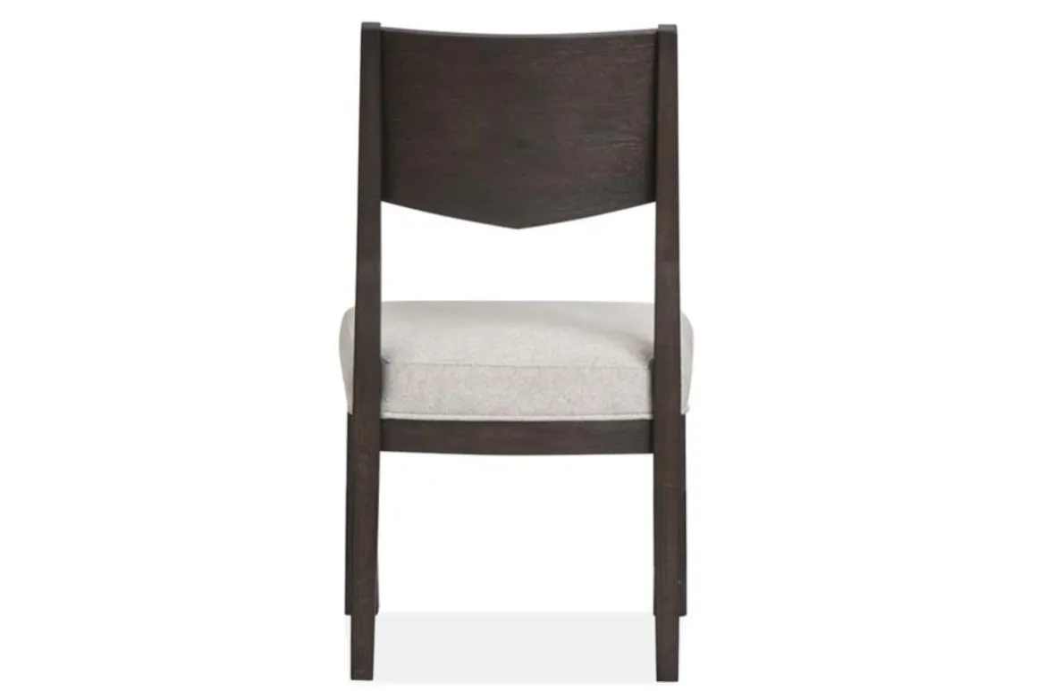 Shelby Trestle Dining Table, 4 Wood Back Chairs & 2 Upholstered Chairs In Coffee Bean