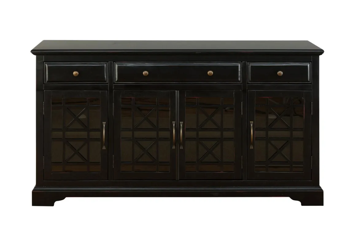 Skyy Media Console In Gray, 70 Inch