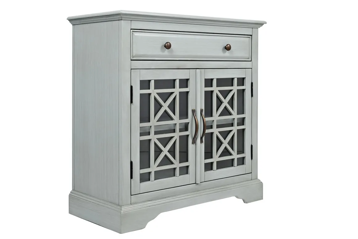 Skyy Media Console In Gray, 70 Inch
