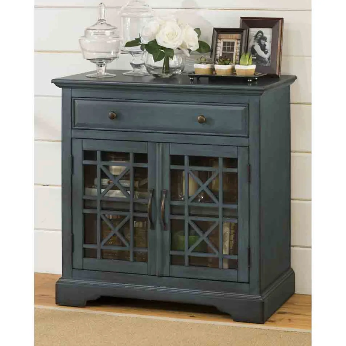Skyy Media Console In Gray, 70 Inch