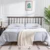 Soft Washed Down Alternative Comforter In Gray, Queen