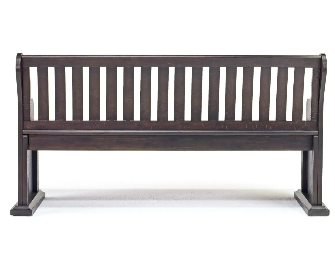 Stone Dining Bench W/ Storage In White