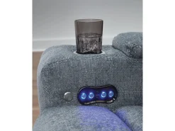 Studio Cave 2 Power Recliner In Steel