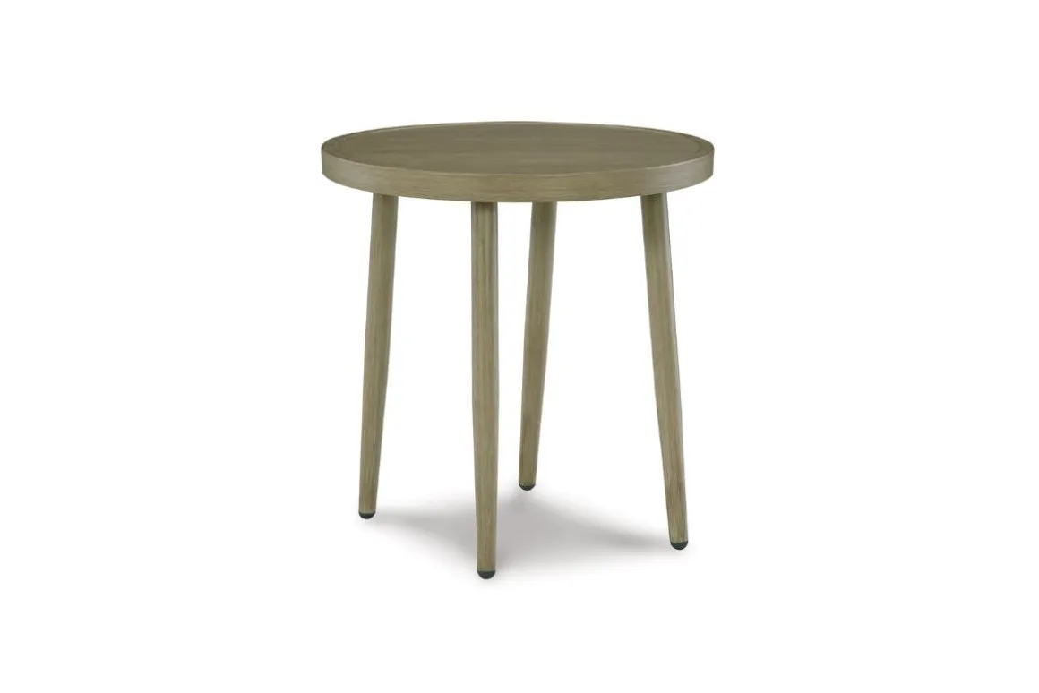 Swiss Valley Outdoor End Table In Beige