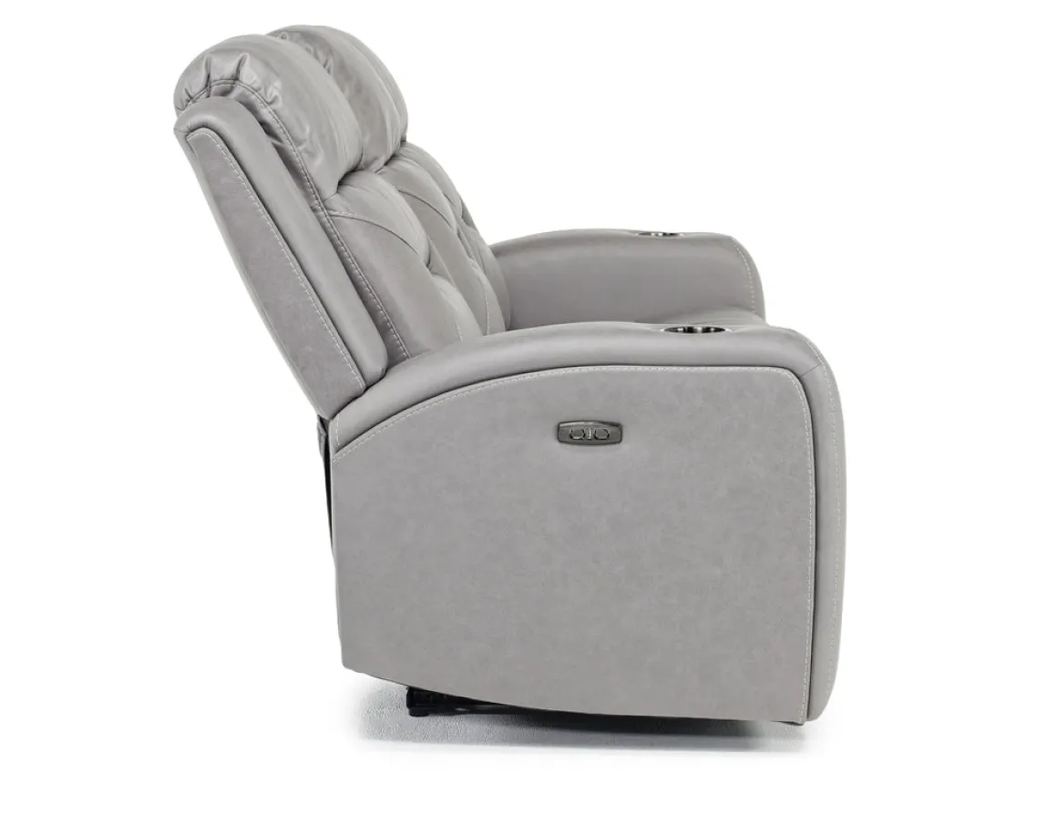 Tahoe 2 Power Sofa In Charcoal