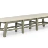 Telluride Dining Bench In Driftwood