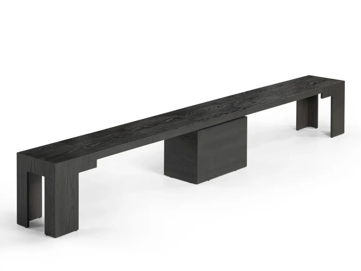Transformer Extendable Dining Table, 4 Chairs & Bench In Scandinavian Oak