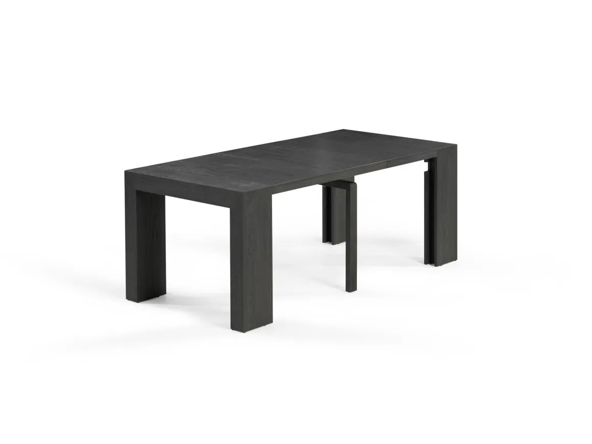 Transformer Extendable Dining Table & 4 Chairs In Scandinavian Oak