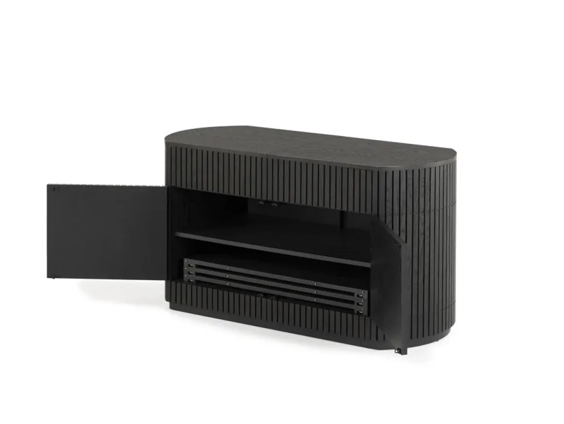 Transformer Round Server In Scandinavian Oak