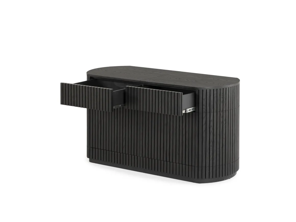 Transformer Round Server In Scandinavian Oak