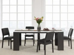 Transformer Stackable Side Chair In Scandinavian Oak & Creamy