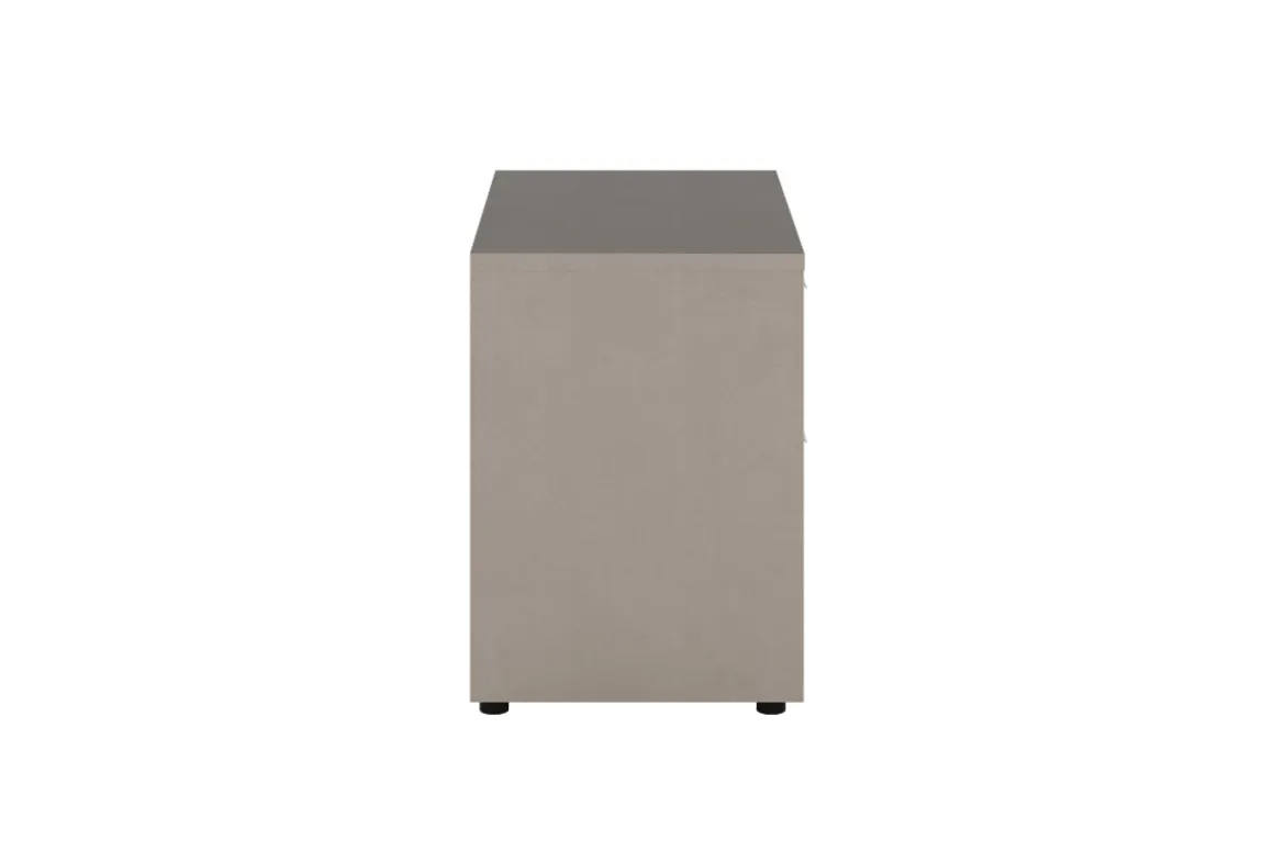 Tullia Nightstand In Pearl Line/Travertino Eco Stone