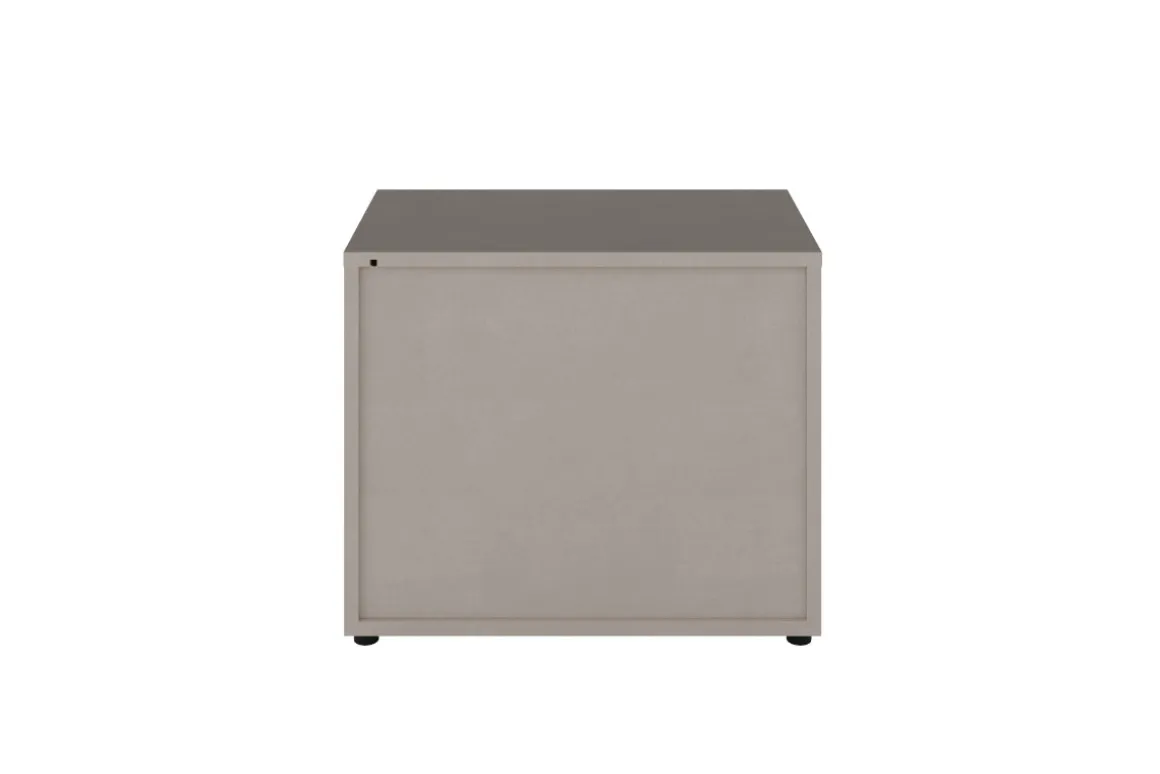 Tullia Nightstand In Pearl Line/Travertino Eco Stone