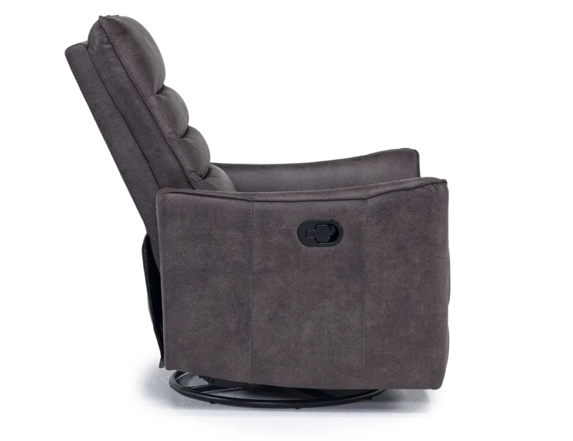 Vasco Recliner In Dallas Light Gray Leather