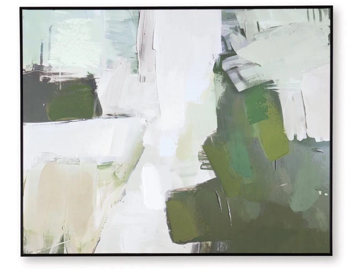Vinick Wall Art In Green/Gray/White