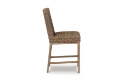 Walton Bridge Outdoor Bar Stool In Driftwood, Set Of 2