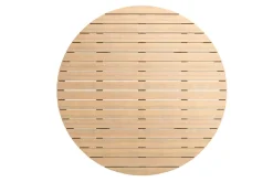 Wesley Outdoor Round Coffee Table In Natural