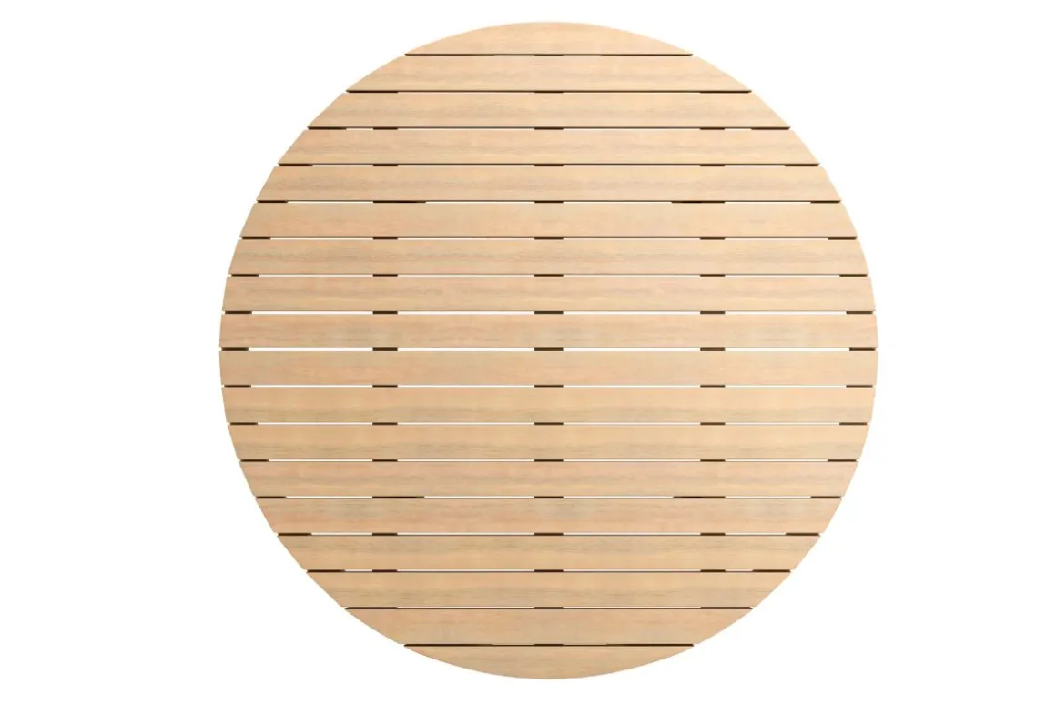 Wesley Outdoor Round Coffee Table In Natural