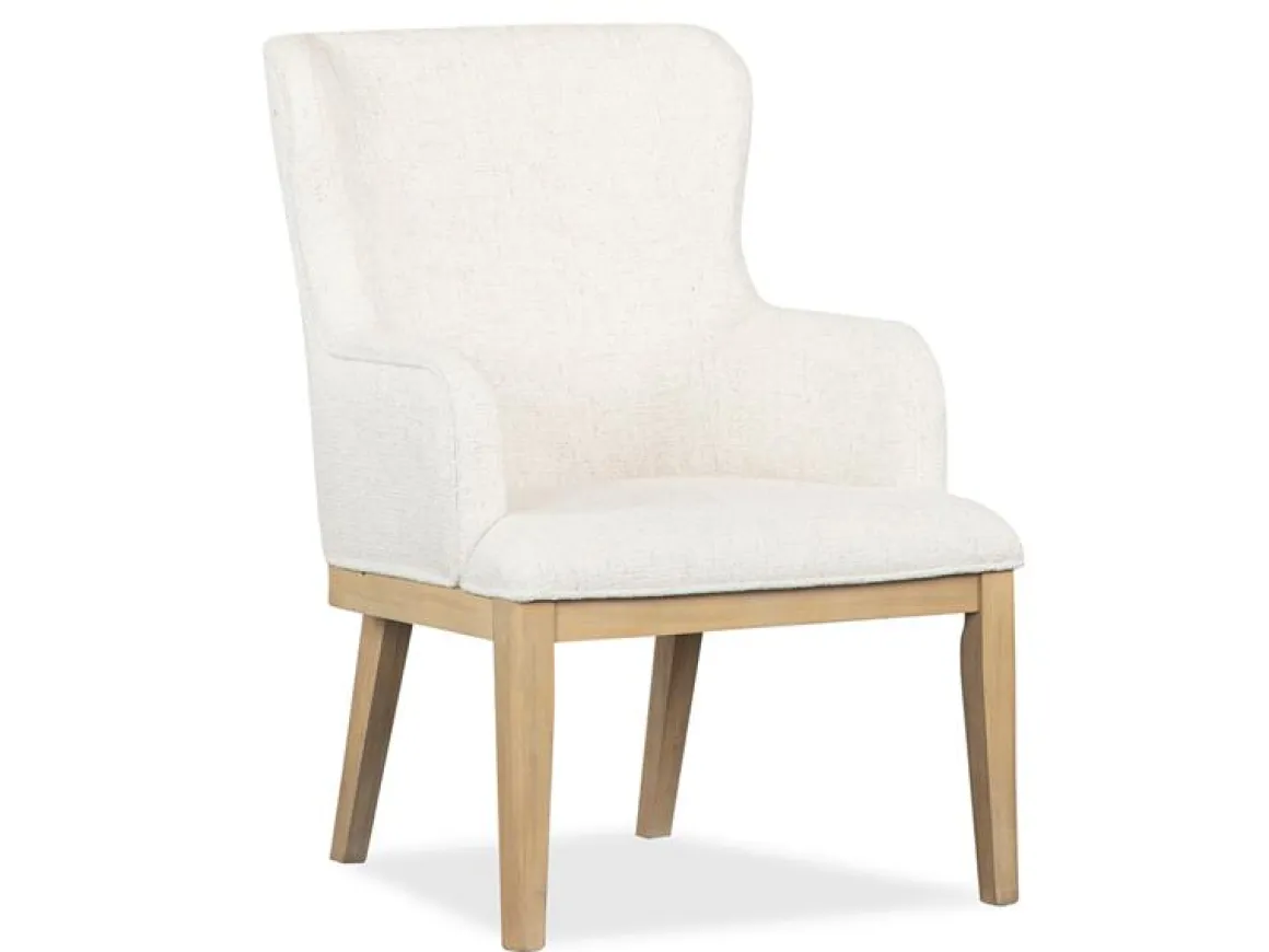 White Oak Dining Table, 4 Chairs & 2 Arm Chairs In Butternut