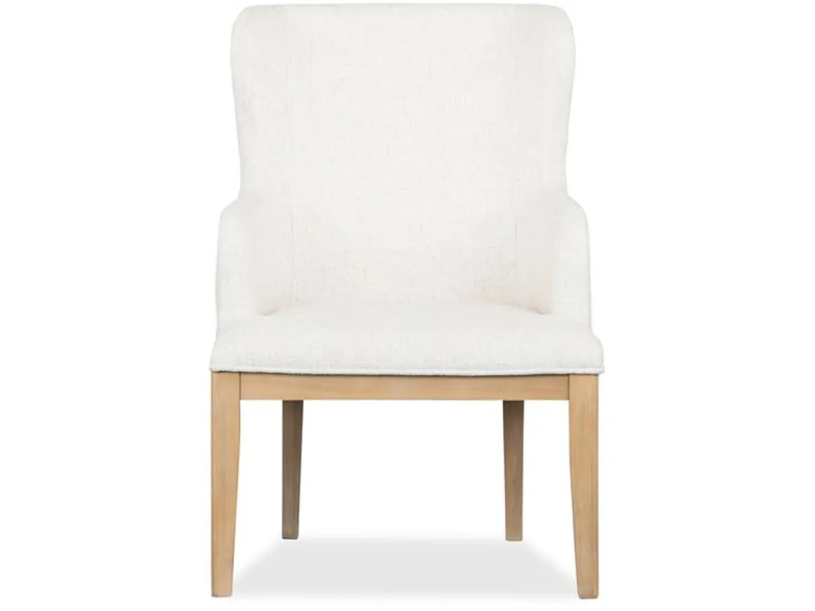 White Oak Dining Table, 4 Chairs & 2 Arm Chairs In Butternut
