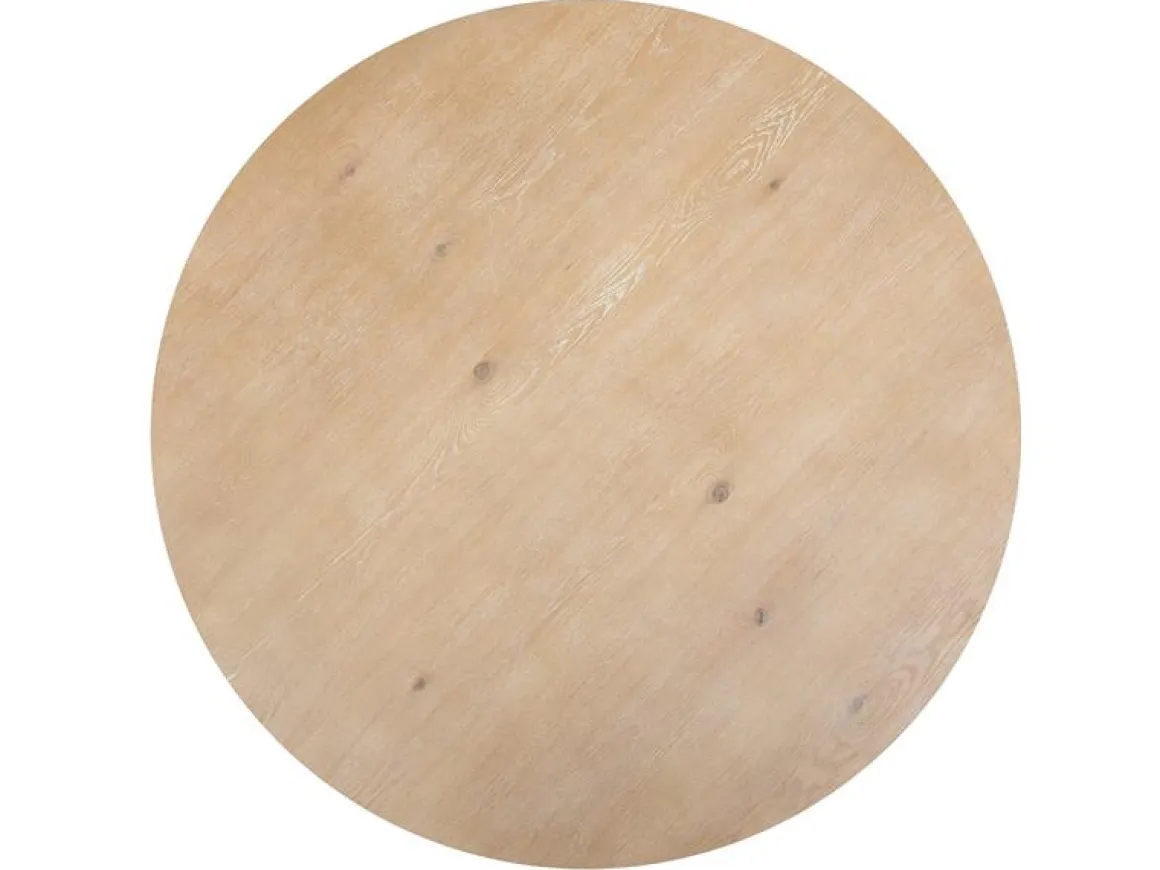 White Oak Round Dining Table In Butternut
