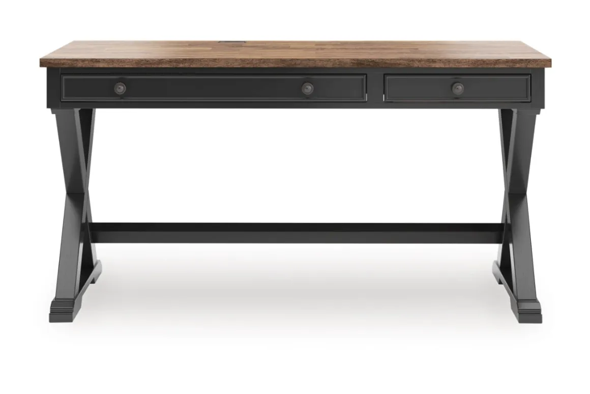 Wildenauer Office Desk In Black/Brown
