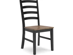 Wildenauer Side Chair In Brown/Black, Set Of 2