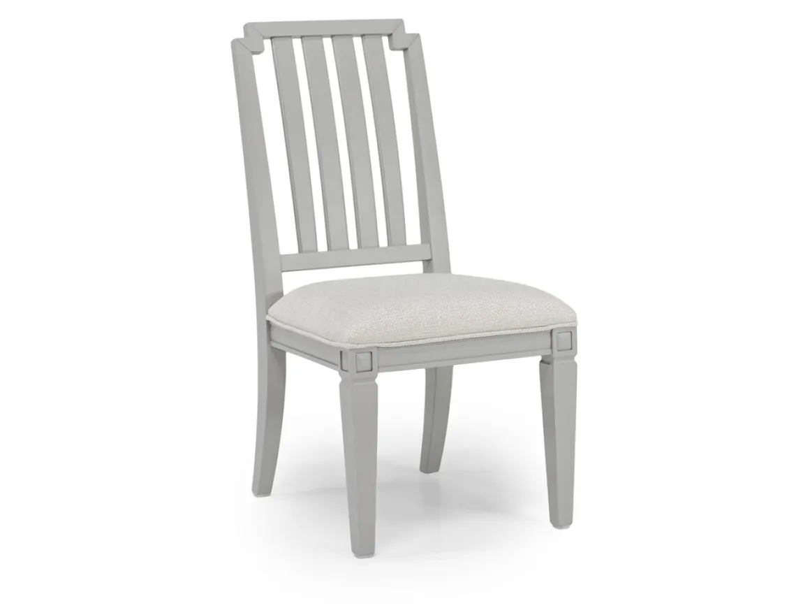 Willowbrook Dining Table, 4 Chairs & Bench In Pebble, Slat
