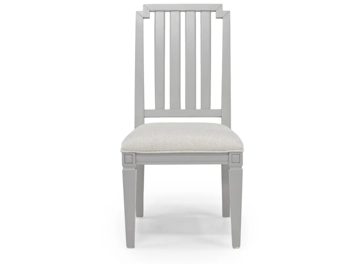 Willowbrook Dining Table, 4 Chairs & Bench In Pebble, Slat