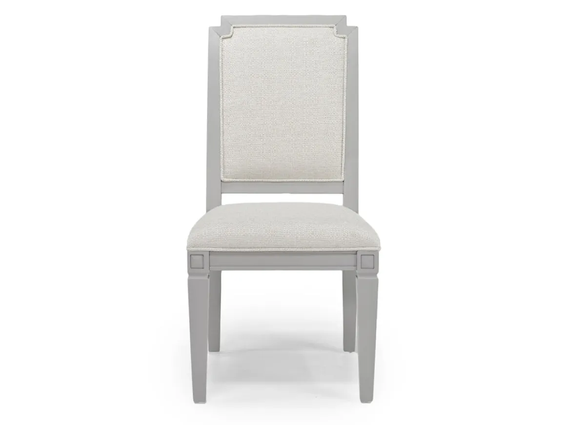 Willowbrook Dining Table, 4 Chairs & Bench In Pebble, Slat