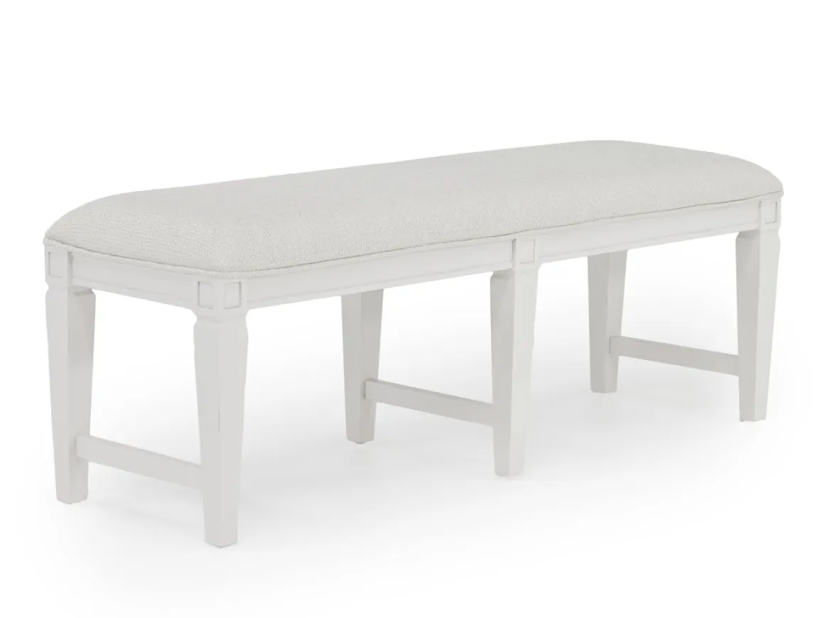 Willowbrook Dining Table, 4 Chairs & Bench In Pebble, Slat