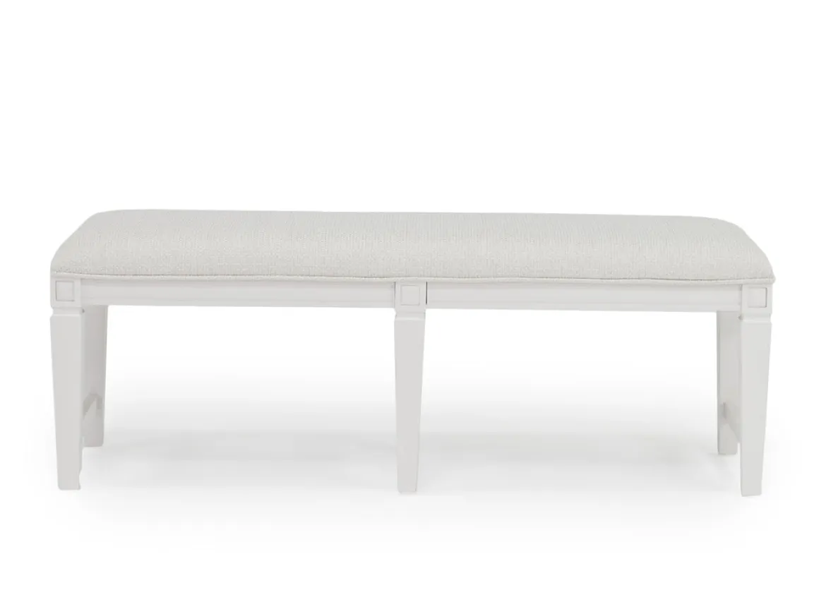 Willowbrook Dining Table, 4 Chairs & Bench In Pebble, Slat