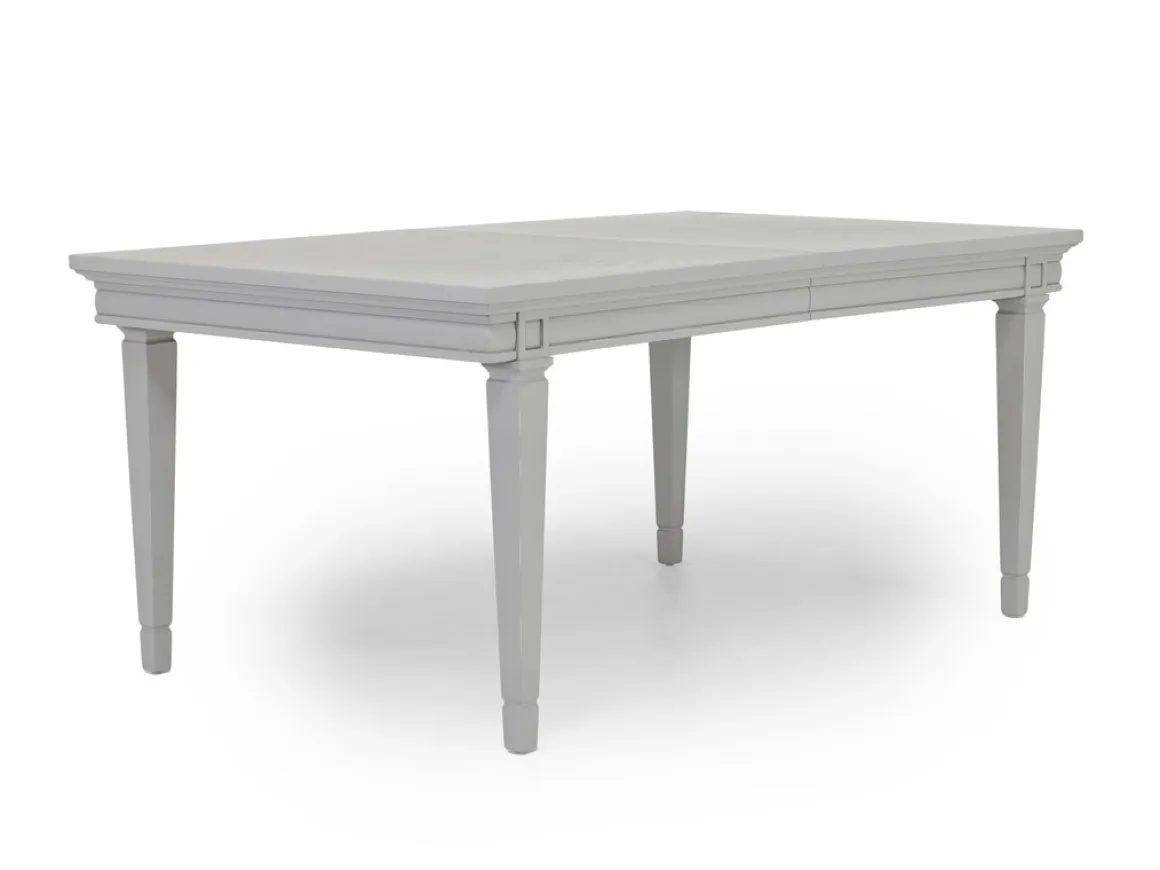 Willowbrook Dining Table, 4 Chairs & Bench In Pebble, Slat