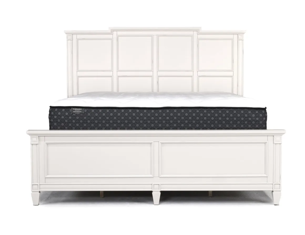 Willowbrook Panel Bed In Pebble, Queen