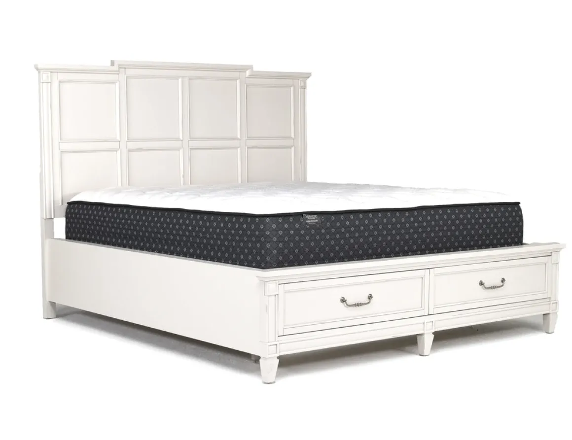 Willowbrook Panel Bed In Pebble, Queen