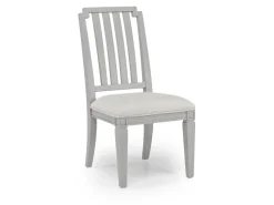Willowbrook Round Dining Table & 4 Chairs In Pebble, Slat