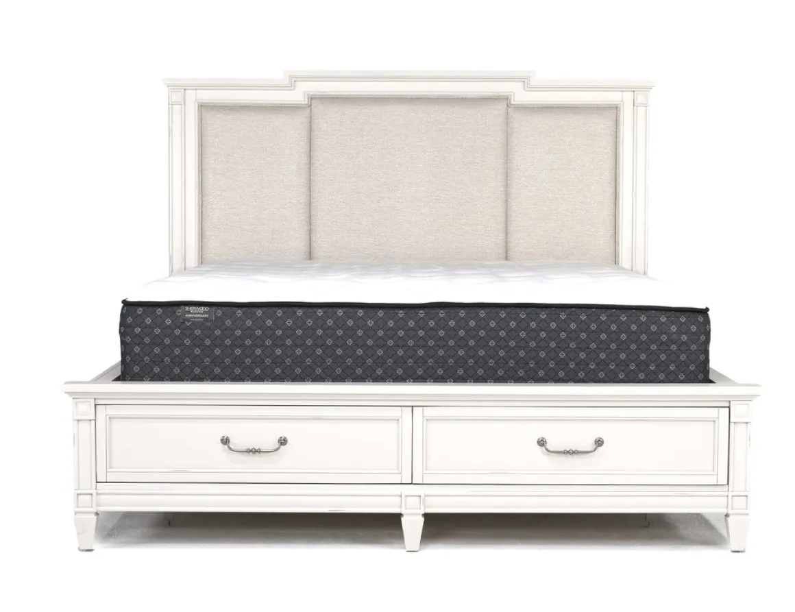 Willowbrook Upholstered Wall Bed In Pebble, Queen