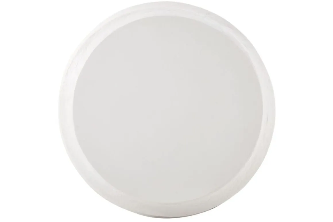 Winded Outdoor Round Cocktail Table In White