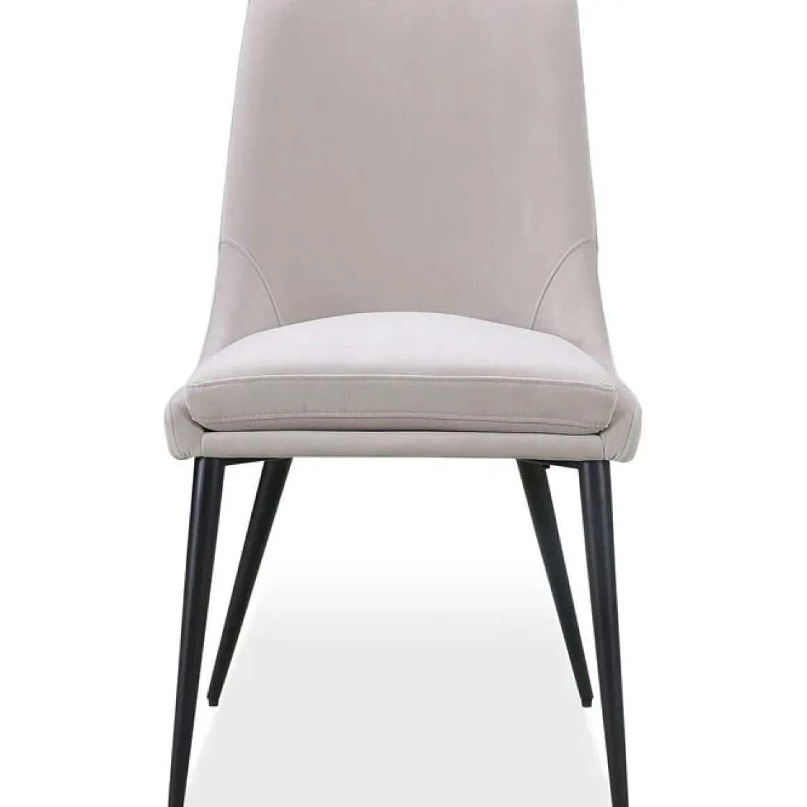 Winston Round Dining Table & 4 Chairs In Black/Ash Gray