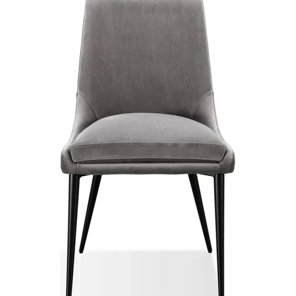 Winston Round Dining Table & 4 Chairs In Black/Ash Gray