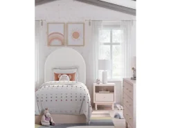 Wistenpine Panel Bed In Blush, Twin