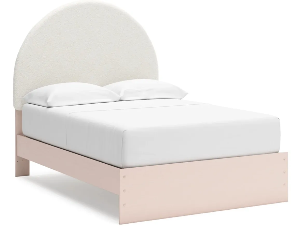 Wistenpine Panel Bed W/ Storage In Blush, Twin