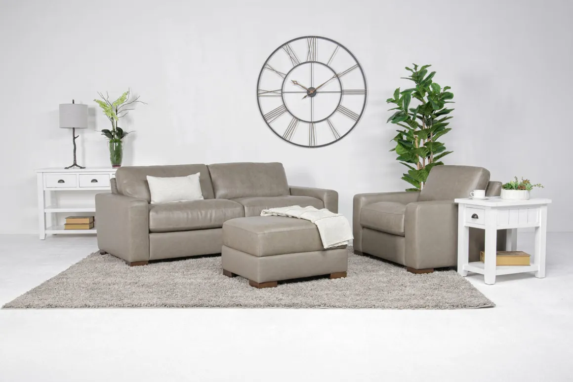 York Sofa In York Chestnut Leather